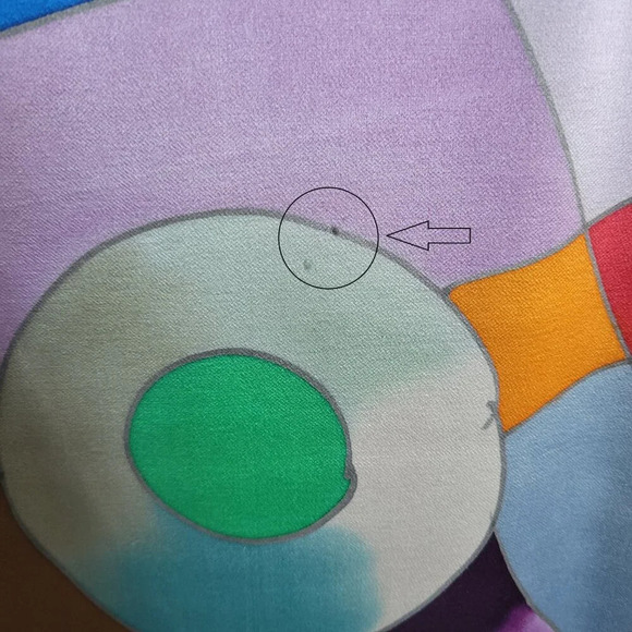 L.J. Bamboo 100% Silk Pashmina Abstract Colorful Scarf - Picture 8 of 8